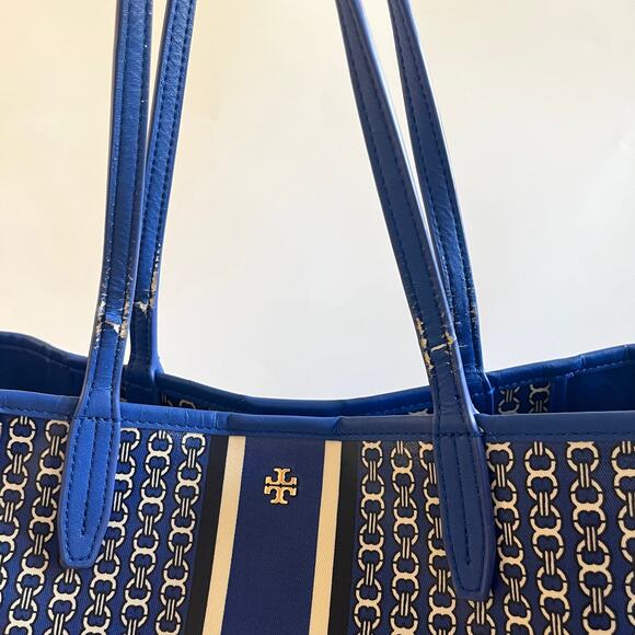TORY BURCH Gemini Link Large Tote, Blue - Picture 7 of 10